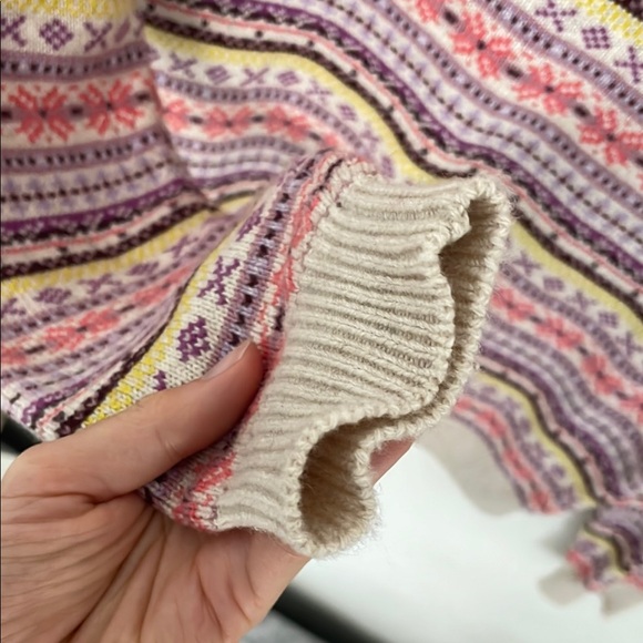 Boden Women's Lilac and Cream Patterned Sweater - Picture 4 of 9